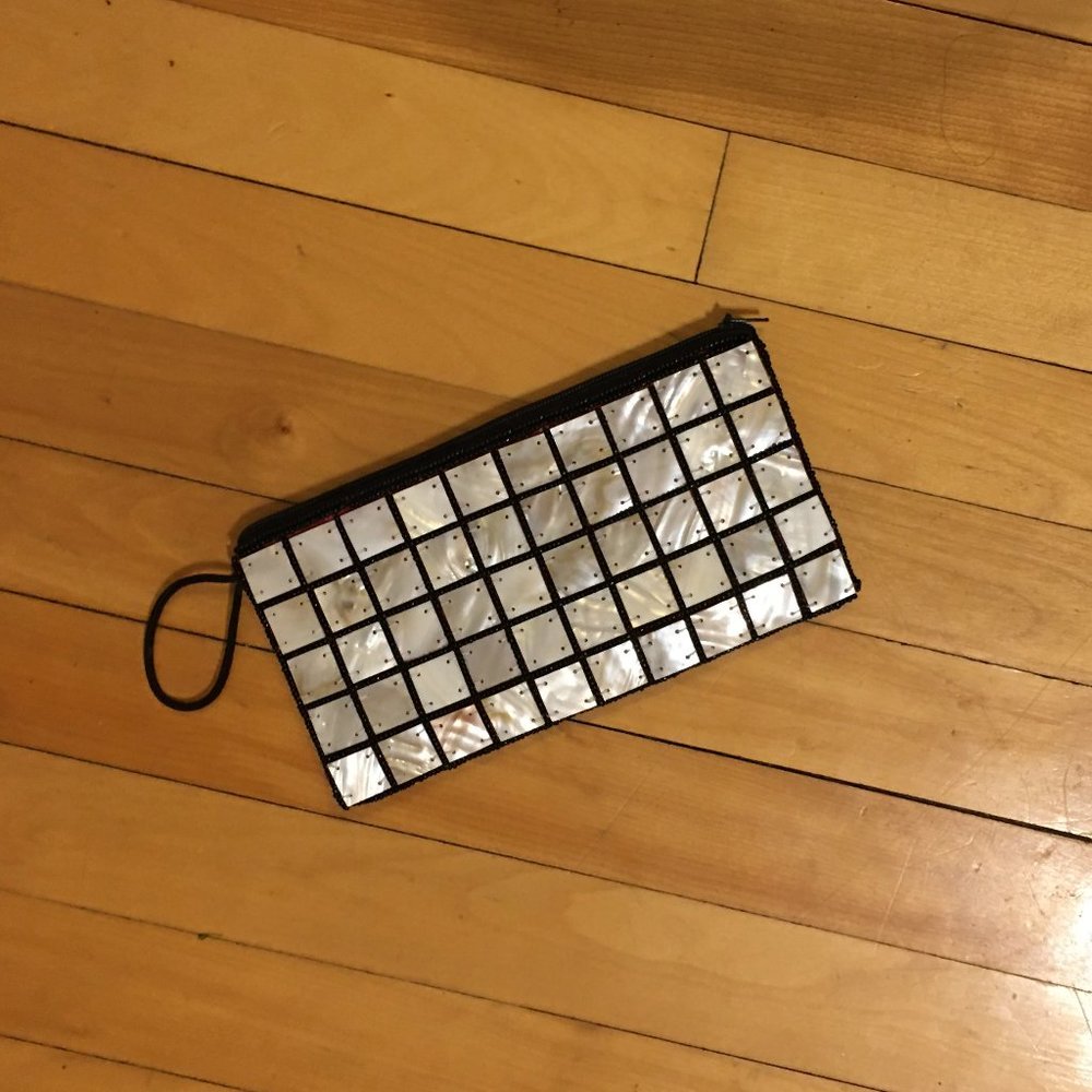 Mother of Pearl clutch purse